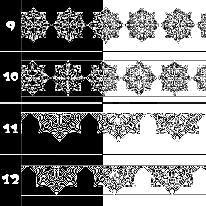 No.193a みそおねぎ飾り枠集