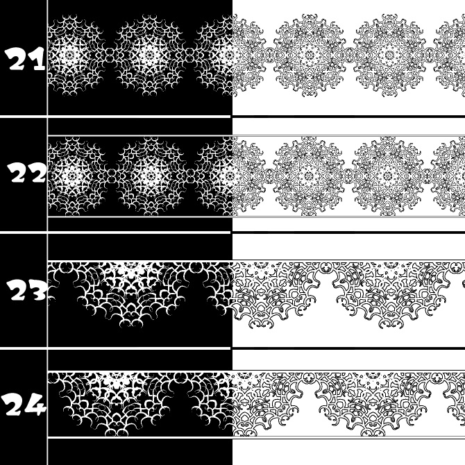 No.194 みそおねぎ飾り枠集