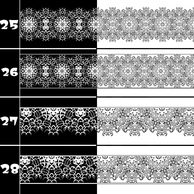 No.194 みそおねぎ飾り枠集