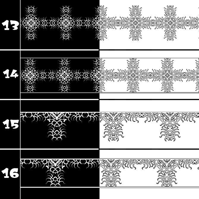 No.194 みそおねぎ飾り枠集