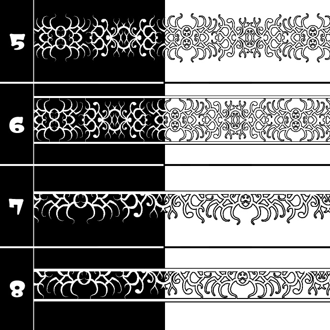 No.194 みそおねぎ飾り枠集