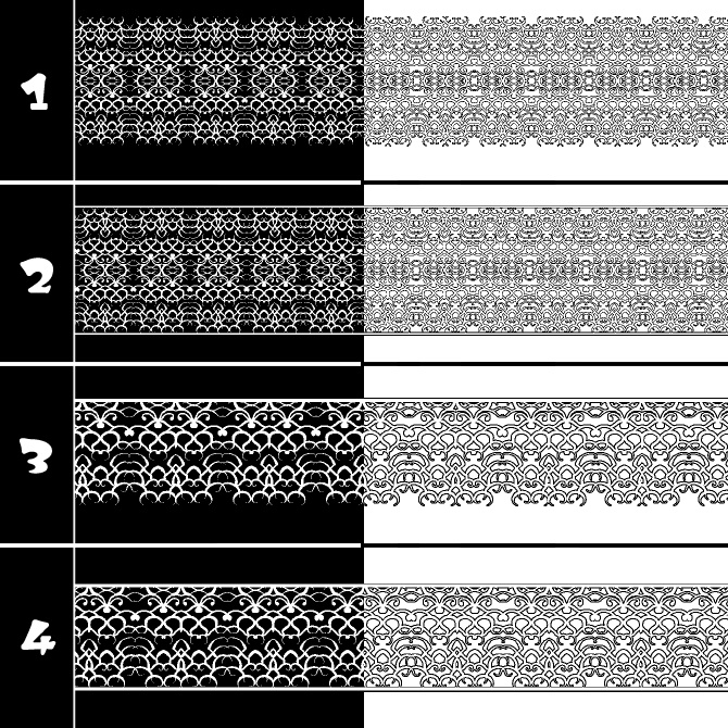No.194 みそおねぎ飾り枠集