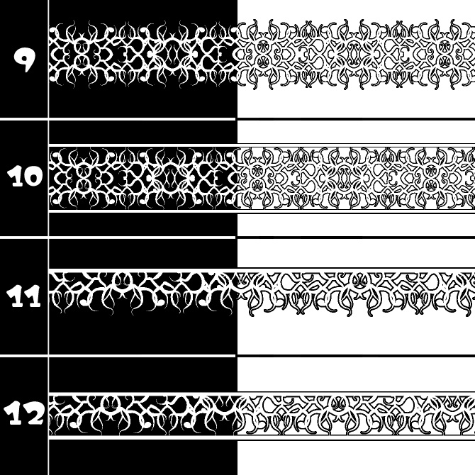 No.194 みそおねぎ飾り枠集