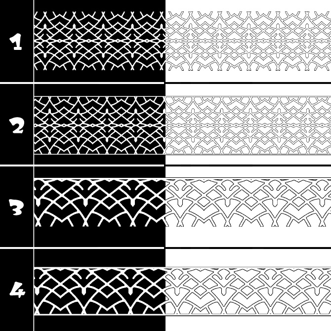 No.195 みそおねぎ飾り枠集