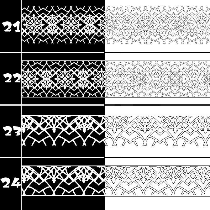 No.195 みそおねぎ飾り枠集