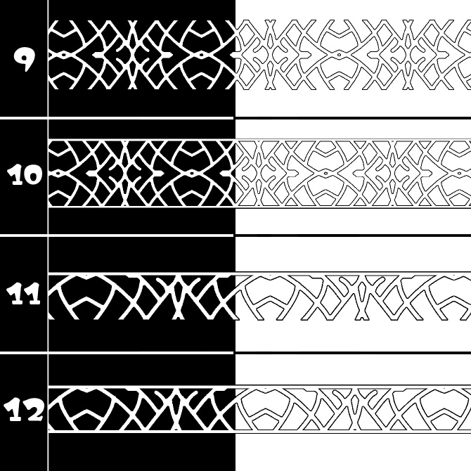 No.195 みそおねぎ飾り枠集