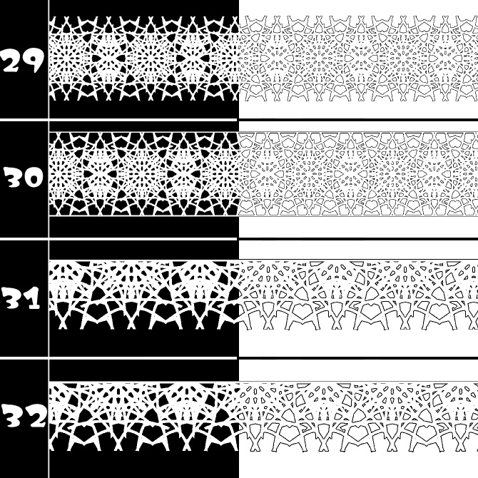 No.195 みそおねぎ飾り枠集