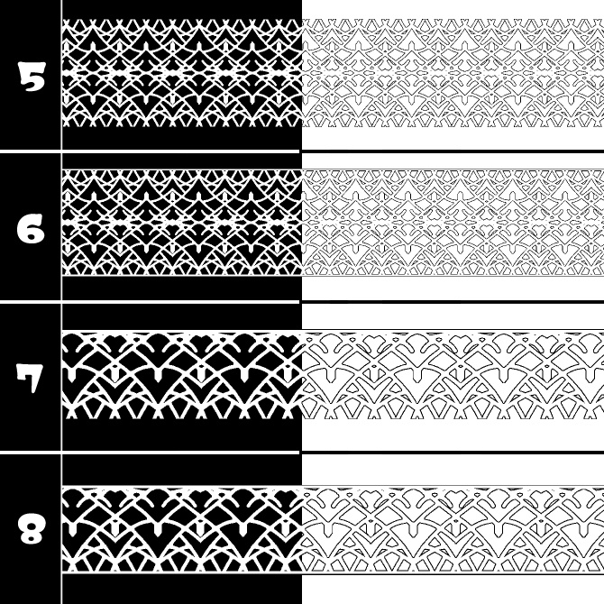 No.195 みそおねぎ飾り枠集