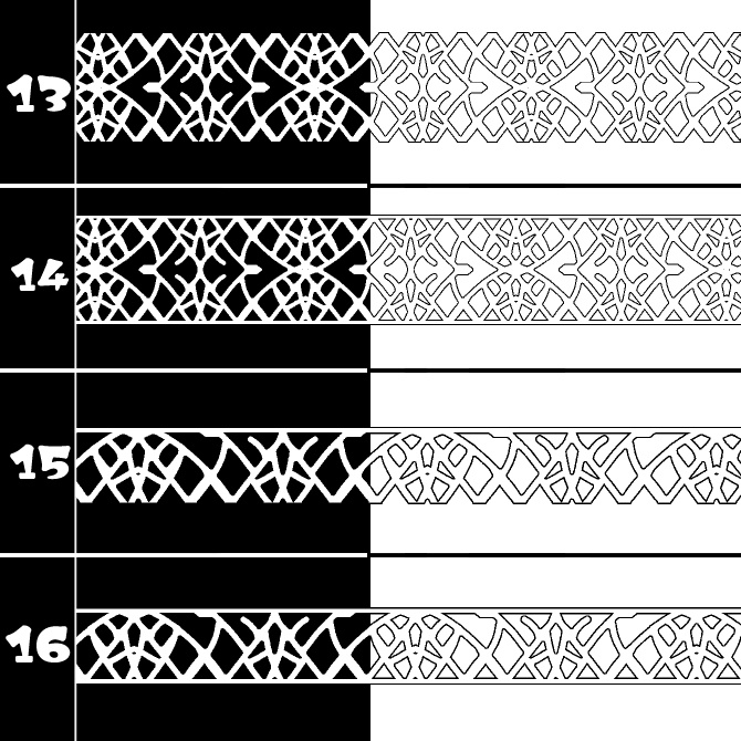No.195 みそおねぎ飾り枠集