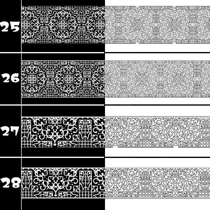 No.196a みそおねぎ飾り枠集