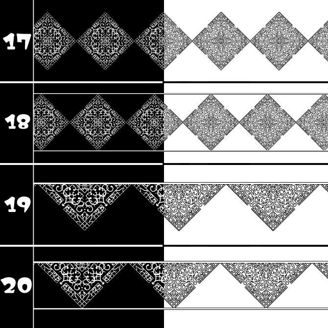 No.196a みそおねぎ飾り枠集
