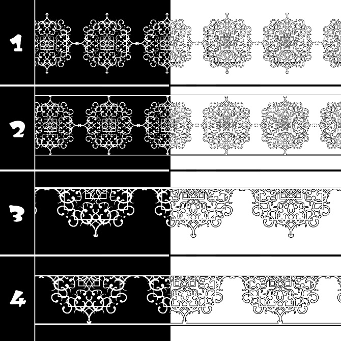 No.196a みそおねぎ飾り枠集