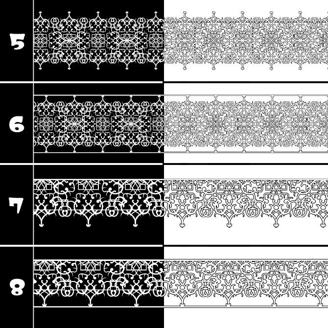 No.196a みそおねぎ飾り枠集
