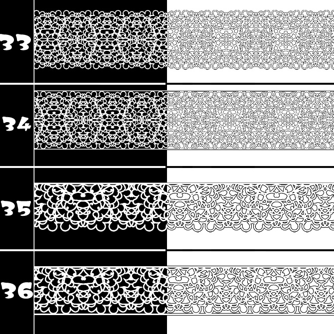 No.197 みそおねぎ飾り枠集