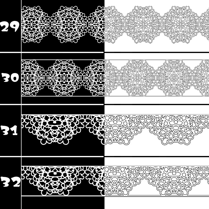 No.197 みそおねぎ飾り枠集