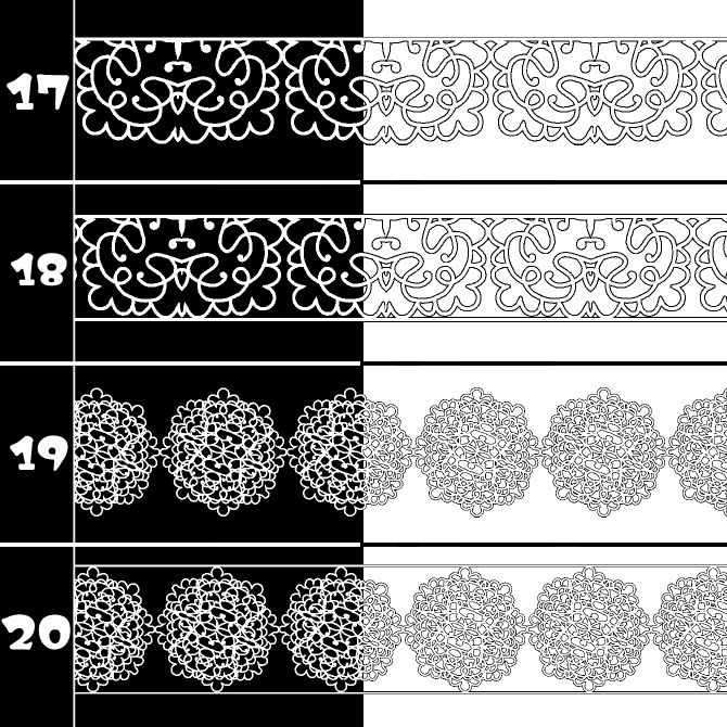 No.197 みそおねぎ飾り枠集
