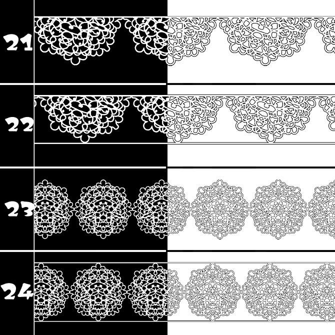 No.197 みそおねぎ飾り枠集