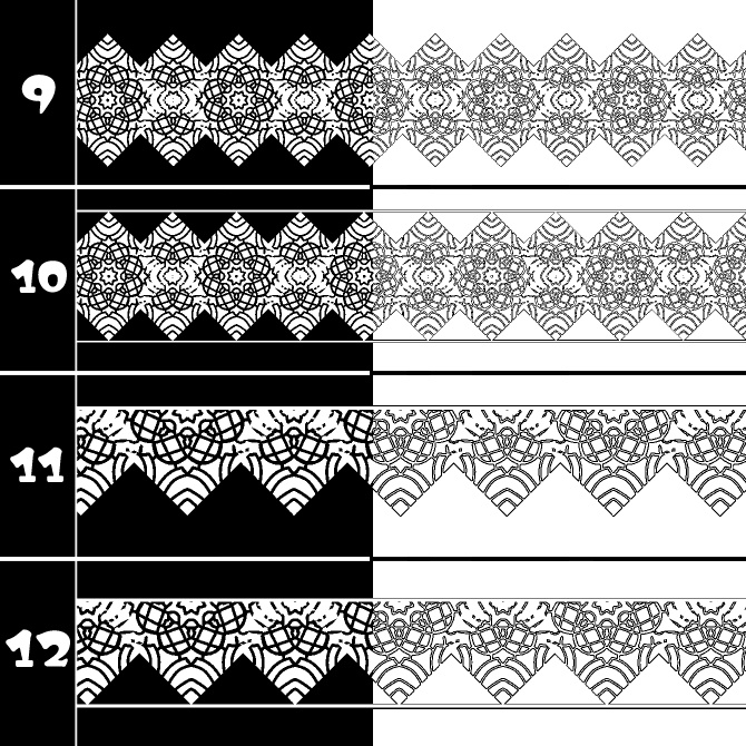 No.198 みそおねぎ飾り枠集