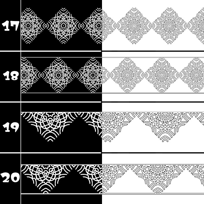 No.198 みそおねぎ飾り枠集