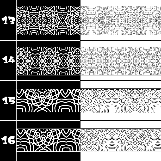 No.198 みそおねぎ飾り枠集