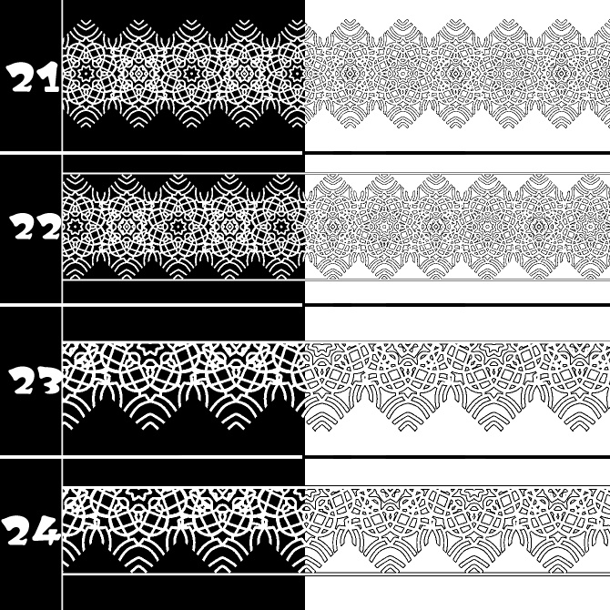 No.198 みそおねぎ飾り枠集