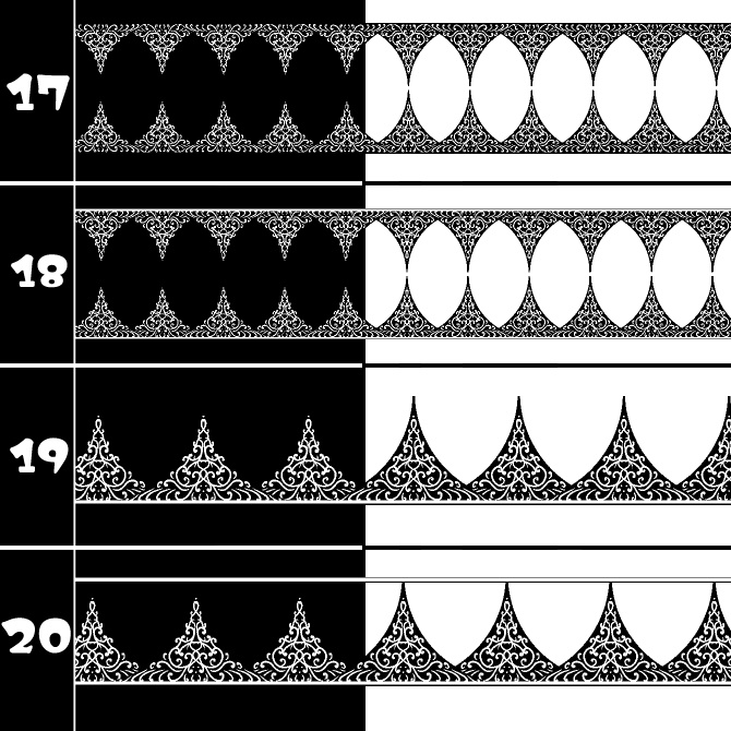 No.199 みそおねぎ飾り枠集