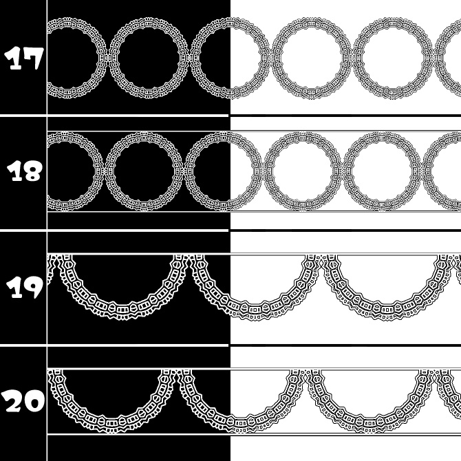 No.200a みそおねぎ飾り枠集