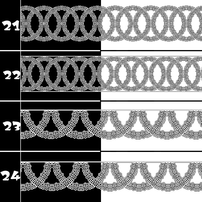 No.200a みそおねぎ飾り枠集