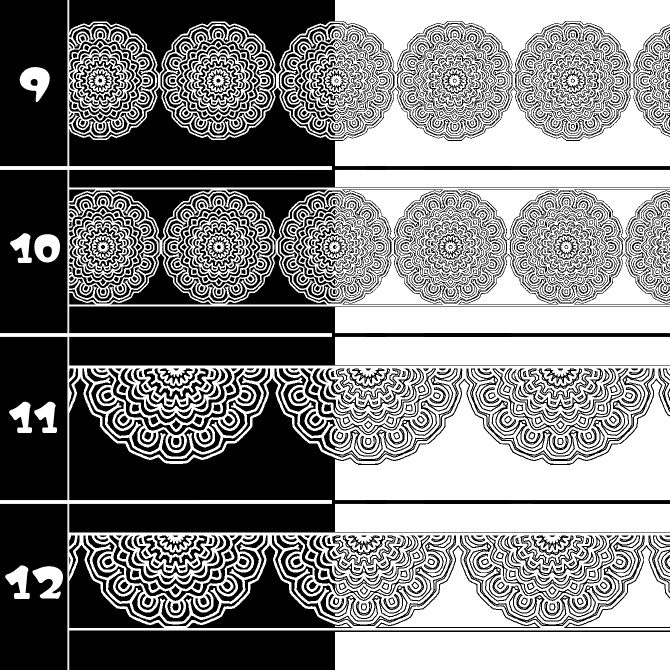 No.200a みそおねぎ飾り枠集