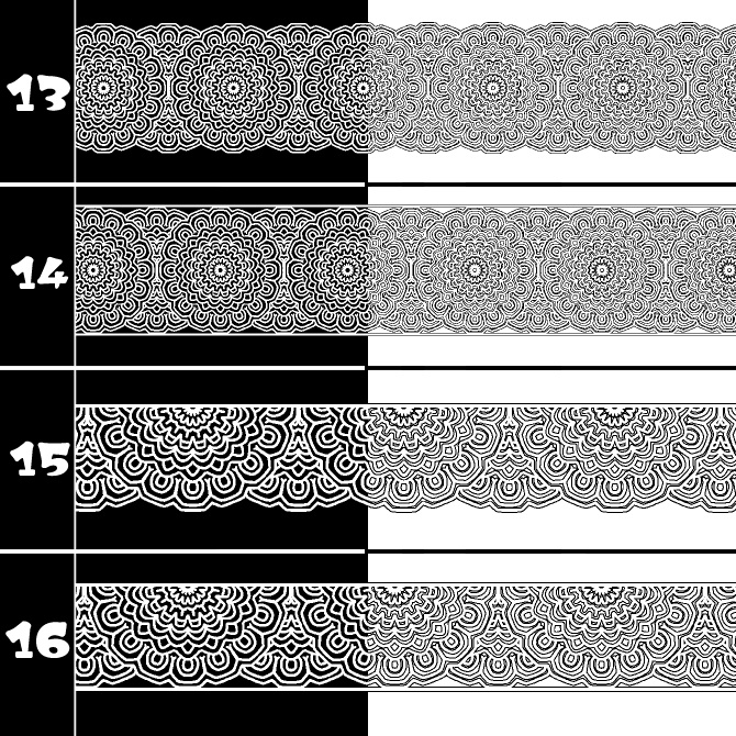 No.200a みそおねぎ飾り枠集