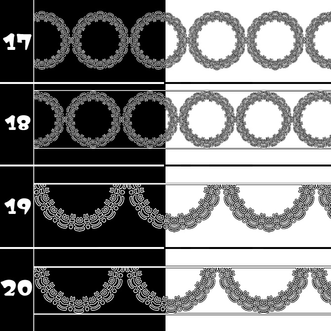 No.200b みそおねぎ飾り枠集