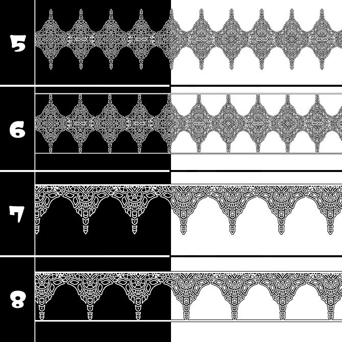 No.200c みそおねぎ飾り枠集