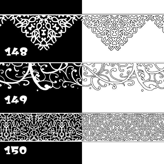 【無償】148&149&150 みそおねぎ飾り枠集_体験版ブラシ
