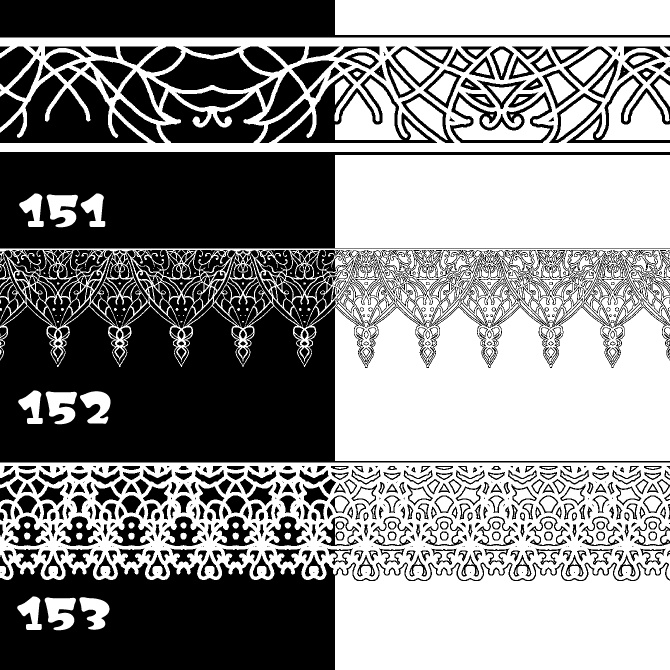 【無償】151&152&153 みそおねぎ飾り枠集_体験版ブラシ