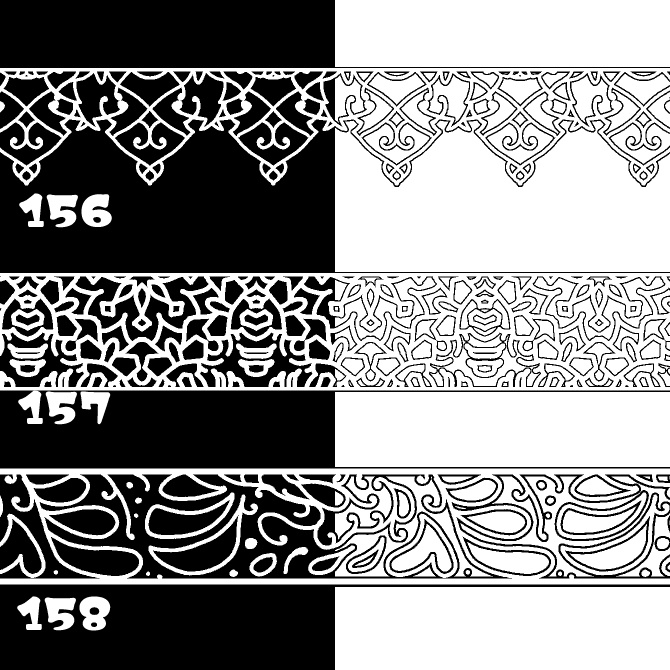 【無償】156&157&158 みそおねぎ飾り枠集_体験版ブラシ