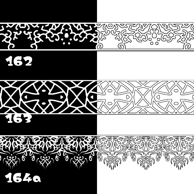 【無償】162&163&164a みそおねぎ飾り枠集_体験版ブラシ