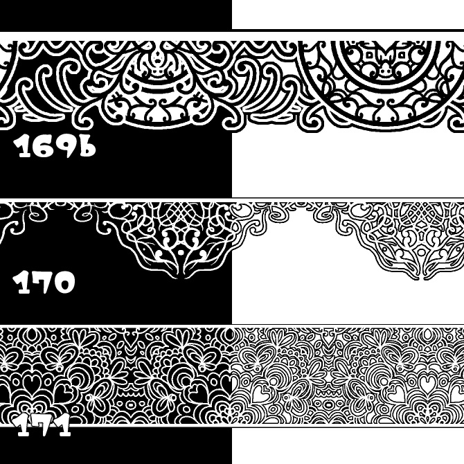【無償】169b&170&171 みそおねぎ飾り枠集_体験版ブラシ