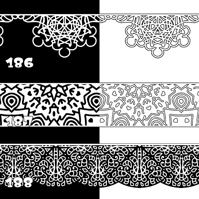 【無償】186&187&188 みそおねぎ飾り枠集_体験版ブラシ