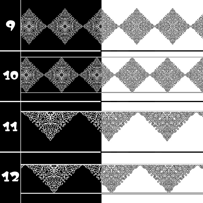 No.201 みそおねぎ飾り枠集