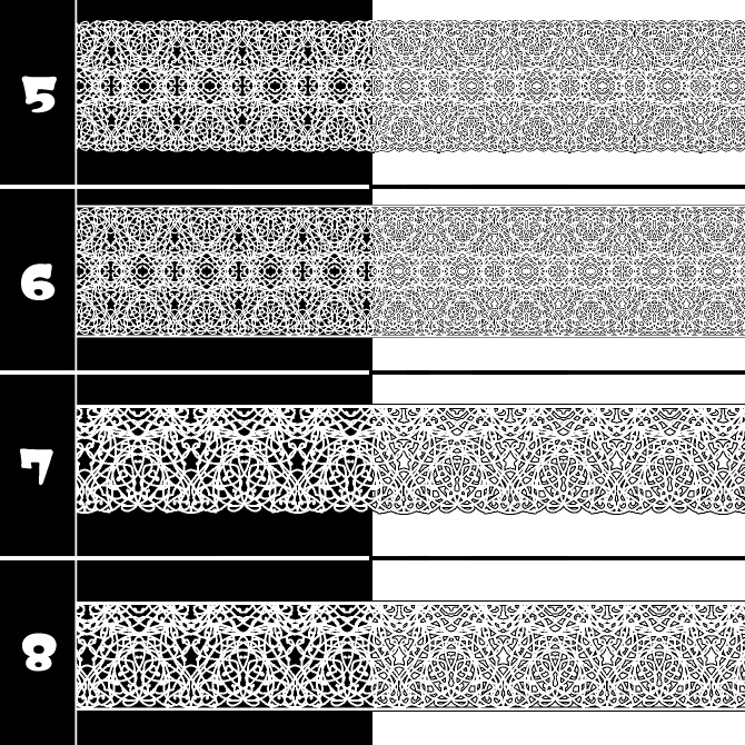 No.201 みそおねぎ飾り枠集