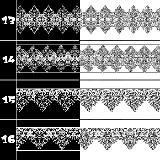 No.201 みそおねぎ飾り枠集
