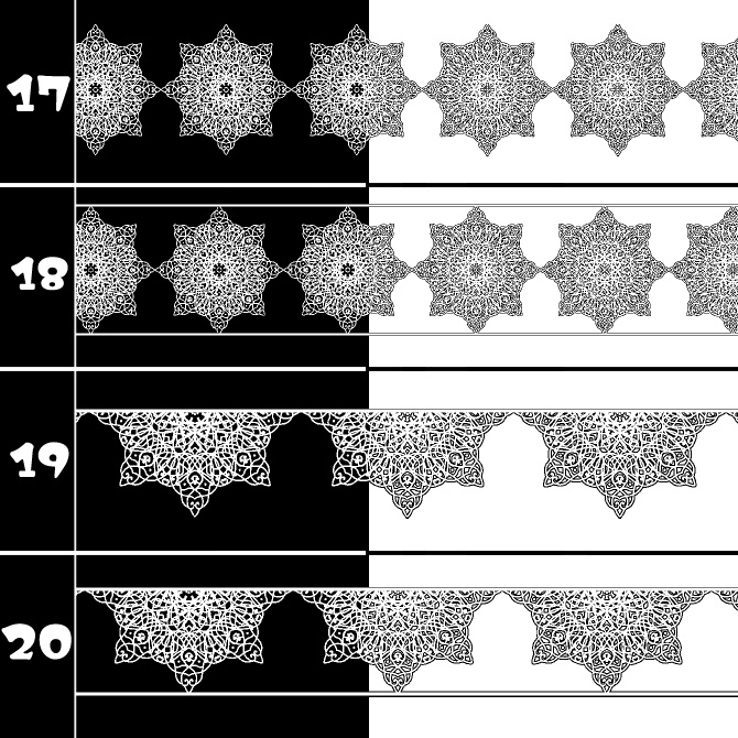 No.201 みそおねぎ飾り枠集
