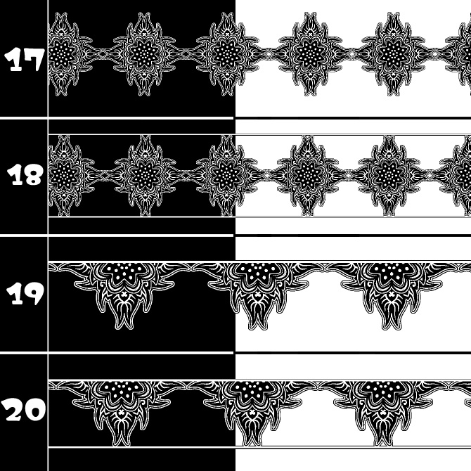 No.202b みそおねぎ飾り枠集
