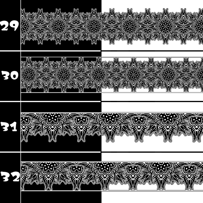 No.202b みそおねぎ飾り枠集