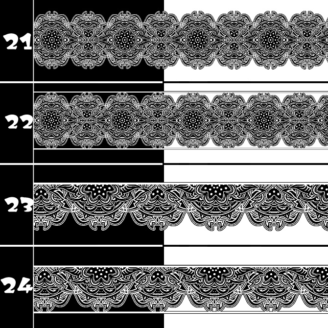 No.202c みそおねぎ飾り枠集