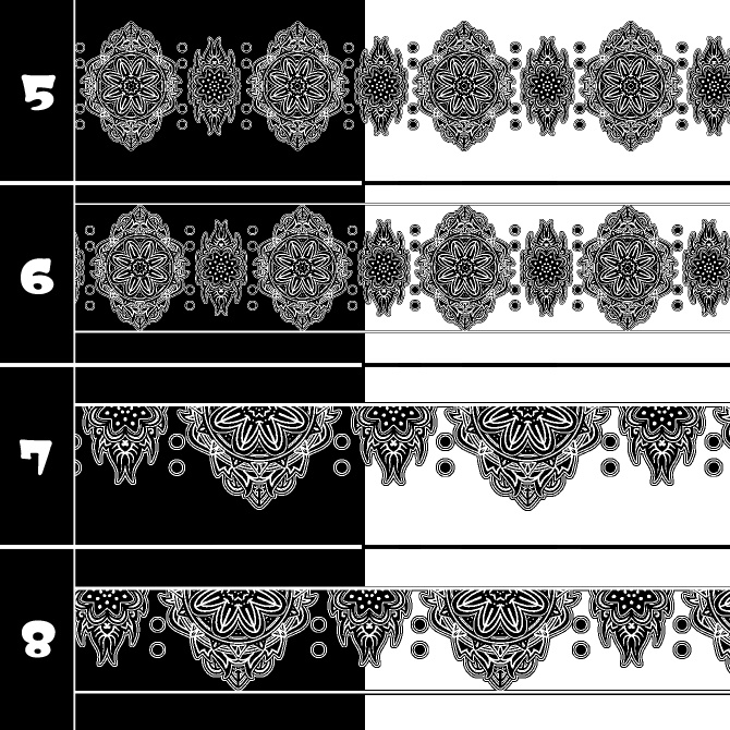 No.202c みそおねぎ飾り枠集
