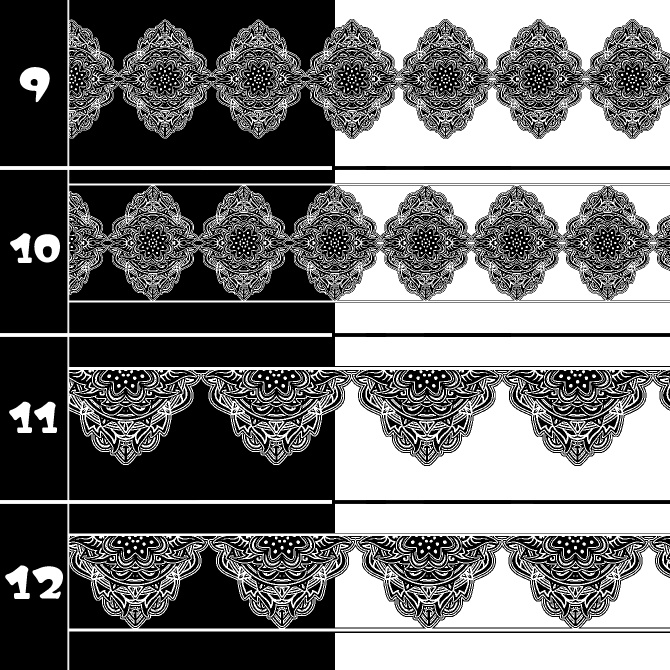 No.202c みそおねぎ飾り枠集
