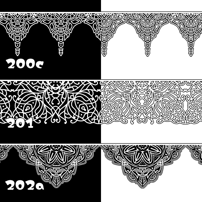 【無償】200c&201&202a みそおねぎ飾り枠集_体験版ブラシ