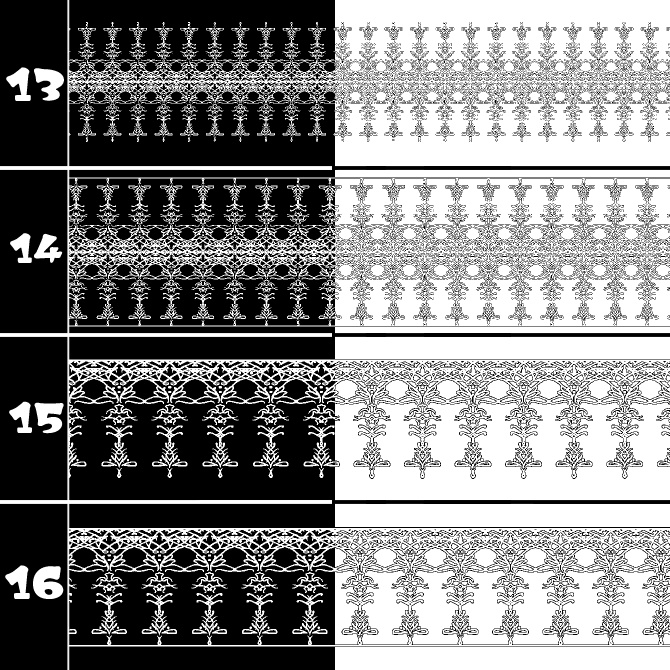 No.203 みそおねぎ飾り枠集