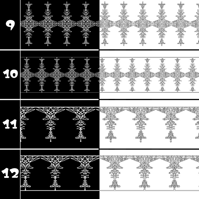 No.203 みそおねぎ飾り枠集